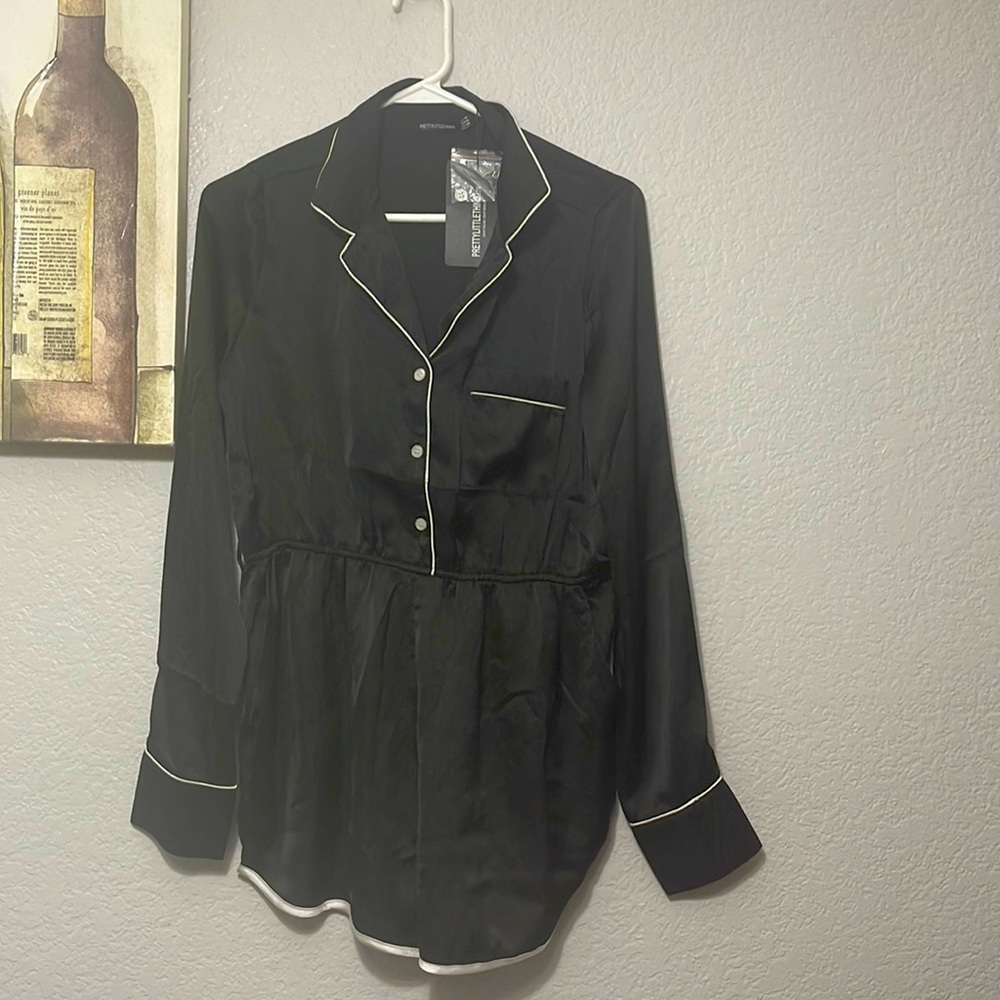 Pretty little thing black romper